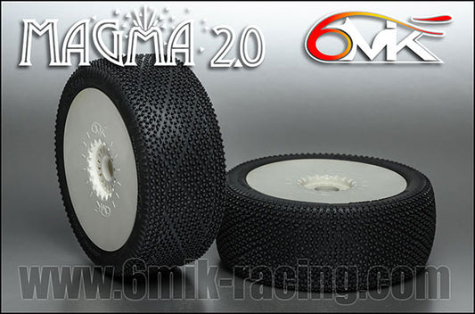 MAGMA 2.0 Tyres in 9/22 compound glued on rims (Pair)