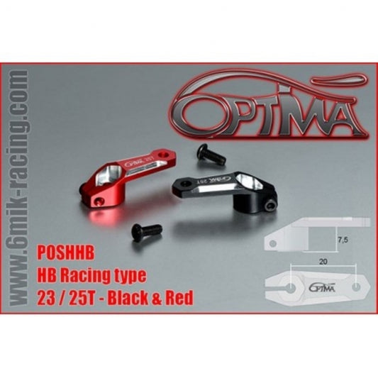 Servo arm for HB (Black/23T)