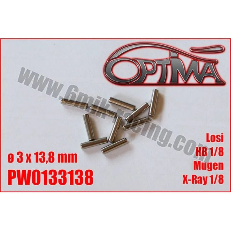 Pin for shaft replacement - 3 x 13,8mm (10) HB Racing / Xray / MBX
