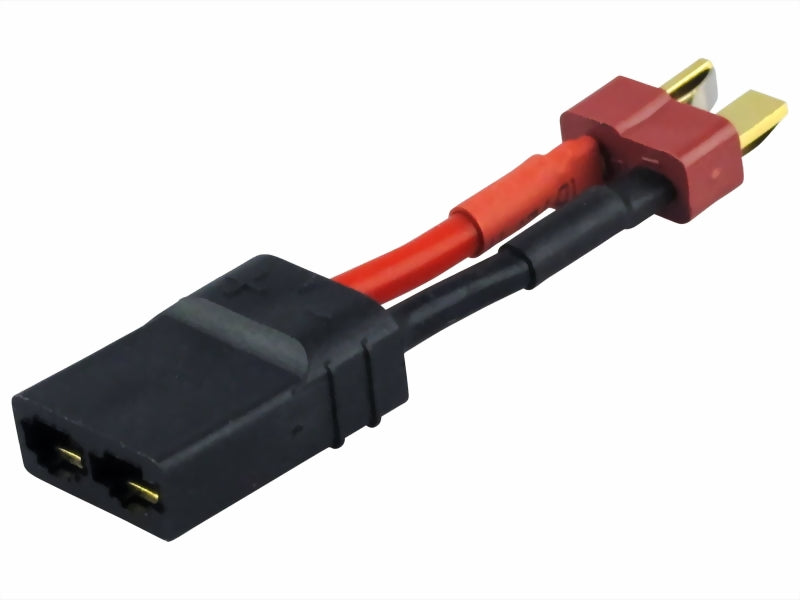 Adapter with cable T-plug (M) suitable for Traxxas (F) 50mm
