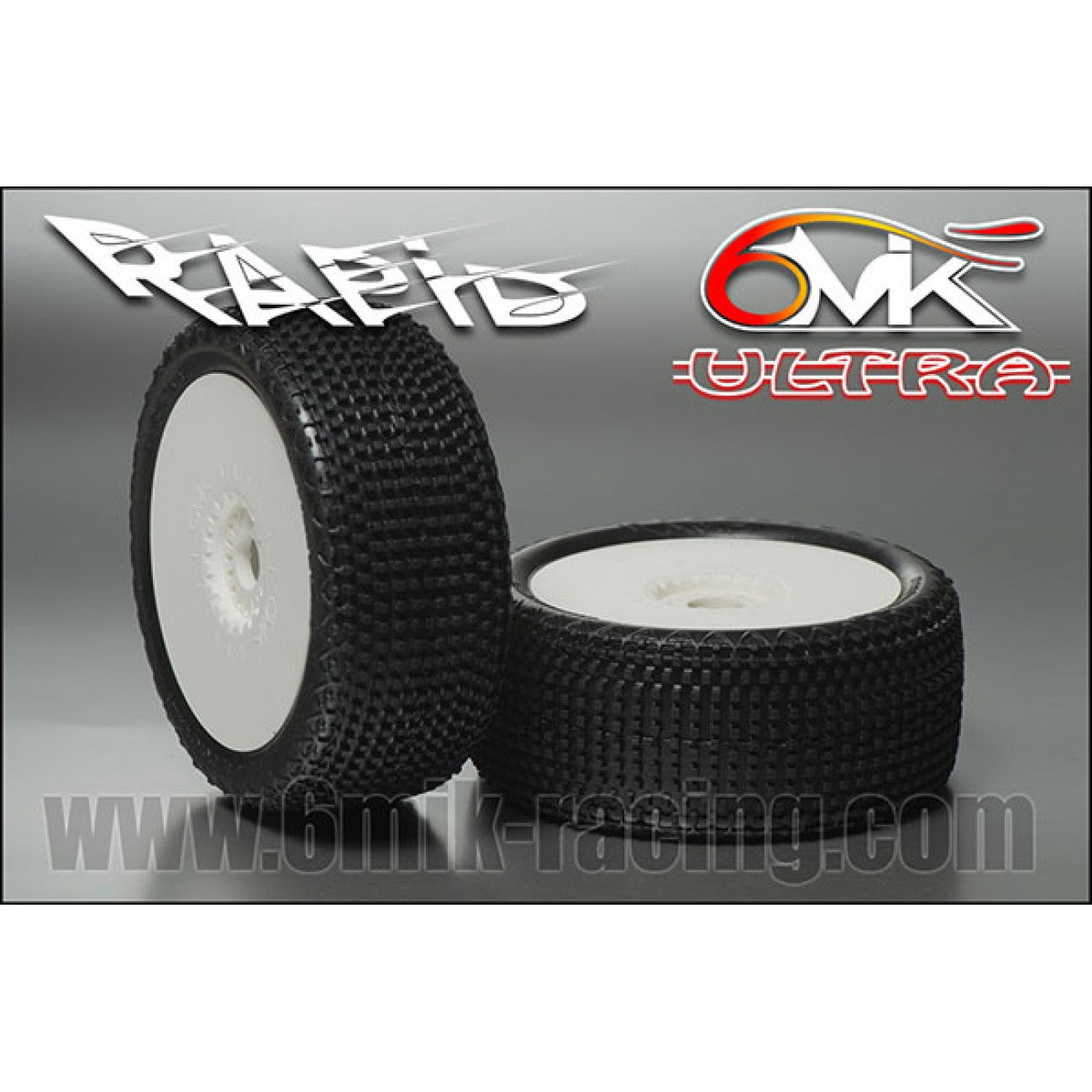 RAPID Tyres in CS compound glued on rims (Pair)