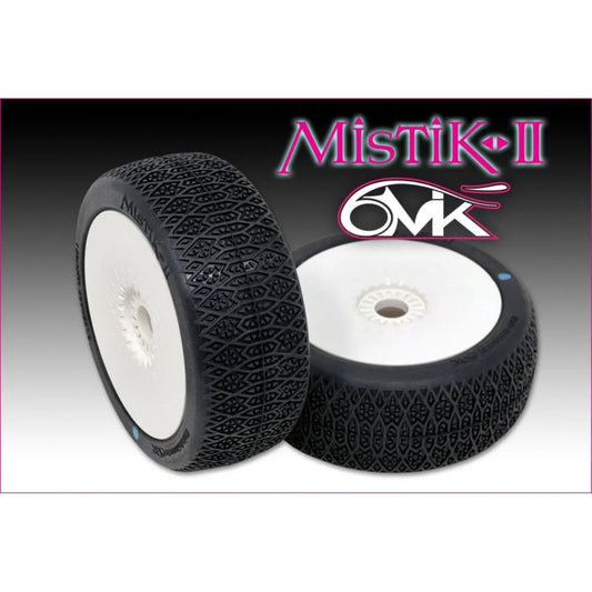 Mistik 2 Tyres - 21/40 compound glued on white wheels (pair)