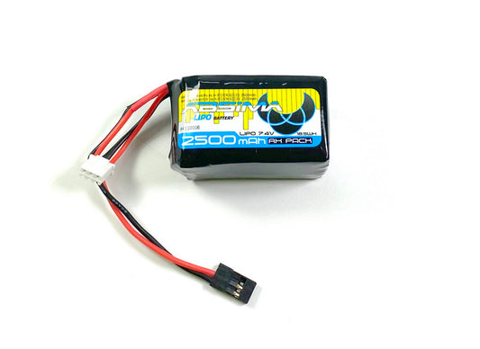 RX Lipo Hump 2S 7,4V. 2500 SC (UNI-Plug)