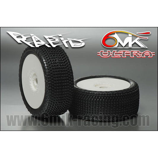 RAPID Tyres in 21/40 compound glued on rims (Pair)